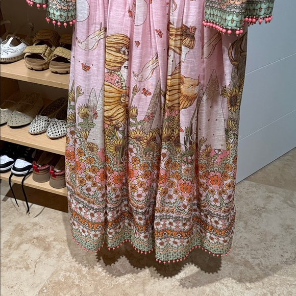 Zimmermann Kaleidoscope Bell Sleeve Gown Leo Zodiac Maxi Dress - Picture 13 of 13